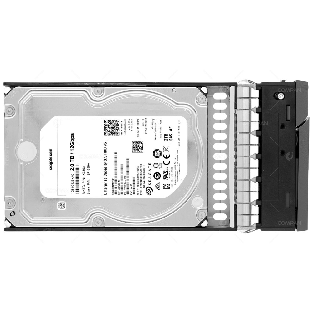 X339A NETAPP HDD 2TB 7.2K SAS 12G 3.5"/  FOR DS212C DS4246 FAS2720 FAS2620